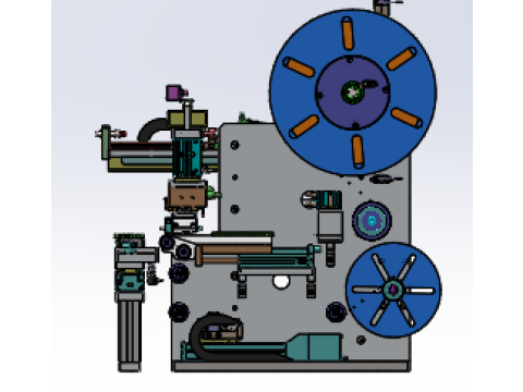 电子薄膜自动贴合设备SolidWorks 3D 3D 模型