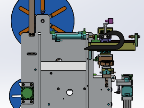 电子薄膜自动贴合设备SolidWorks 3D 3D 模型