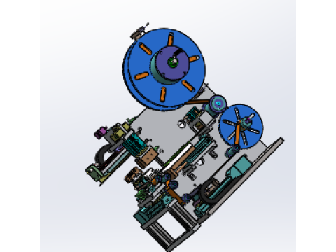 电子薄膜自动贴合设备SolidWorks 3D 3D 模型