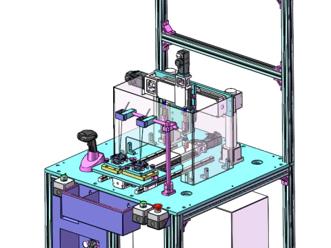 Conjunto de remachado t&eacute;rmico de PCB en SolidWorks 3D Modelo 3D