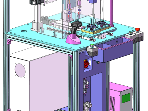 PCB thermische klinkmontage in SolidWorks 3D 3D Model