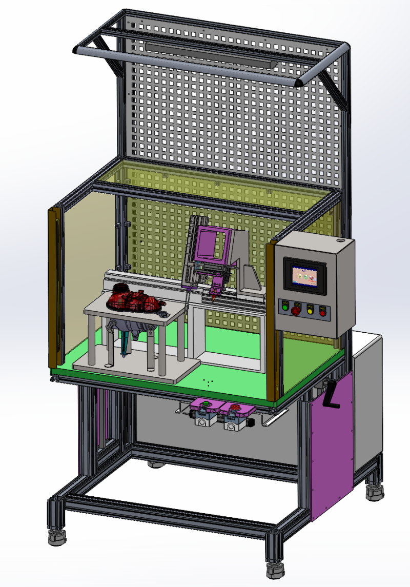 Stazione di installazione perni SolidWorks 3D Modello 3D .c4d .max .obj .3ds .fbx .stl .blend