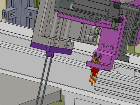 Stazione di installazione perni SolidWorks 3D Modello 3D