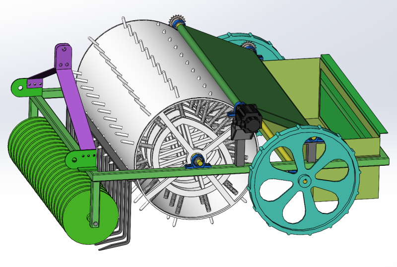 Urządzenie do recyklingu folii z tworzywa sztucznego SolidWorks 3D Model 3D .c4d .max .obj .3ds .fbx .stl .blend 