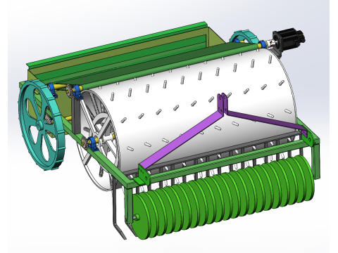 Urządzenie do recyklingu folii z tworzywa sztucznego SolidWorks 3D Model 3D