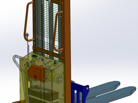 Gerbeur semi-automatique SolidWorks modèle 3D Modèle 3D