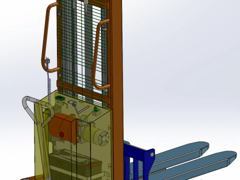 Gerbeur semi-automatique SolidWorks mod&egrave;le 3D Modèle 3D