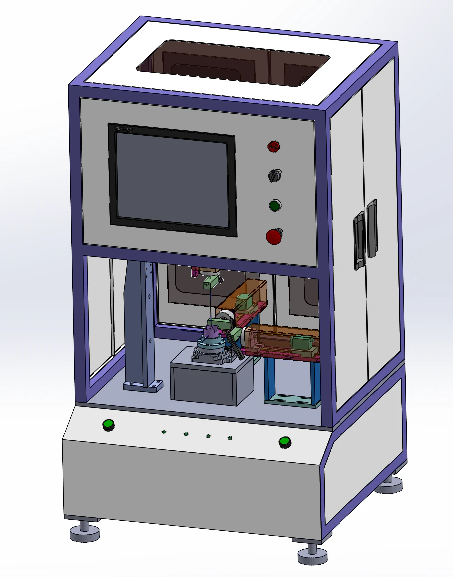 Single point workstation detection of motor shell SolidWorks 3D 3D Model .c4d .max .obj .3ds .fbx .stl .blend 
