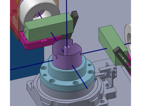 Single point workstation detection of motor shell SolidWorks 3D 3D Model