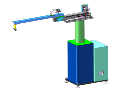 スタンピングロードおよびアンロードロボットアーム SolidWorks 3D 3Dモデル