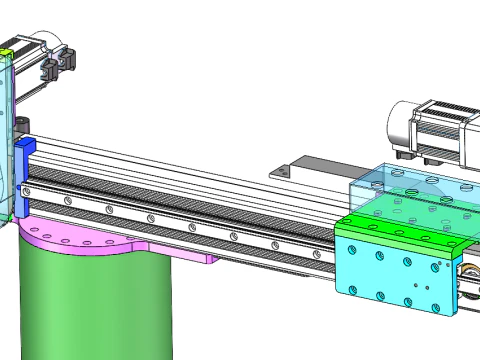 Emboutissage bras robotique de chargement et de d&eacute;chargement SolidWorks 3D Modèle 3D