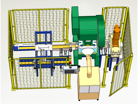 Macchina di alimentazione per stampaggio SolidWorks 3D Modello 3D