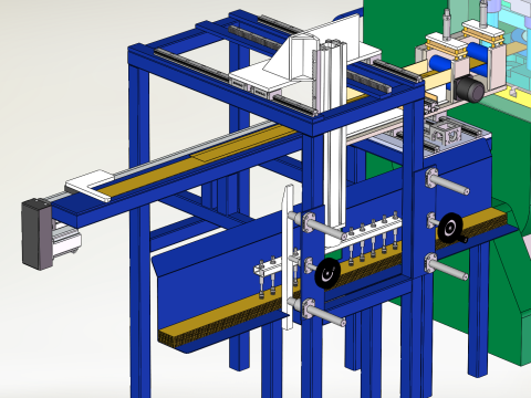 Macchina di alimentazione per stampaggio SolidWorks 3D Modello 3D