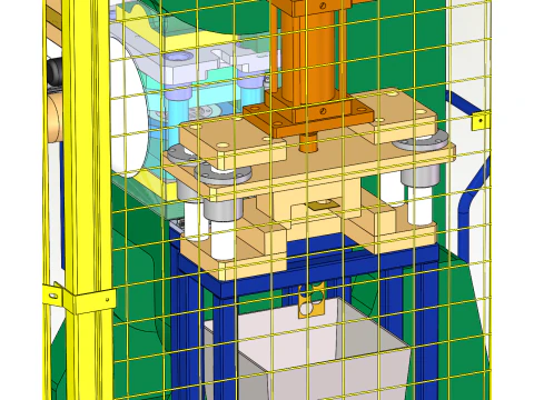Stamping feeding machine SolidWorks 3D 3D Model