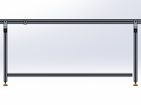 Zahnförmiger Synchronriemen, linke Antriebsriemenlinie SolidWorks 3D 3D Modell