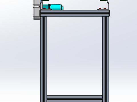 Zahnförmiger Synchronriemen, linke Antriebsriemenlinie SolidWorks 3D 3D Modell