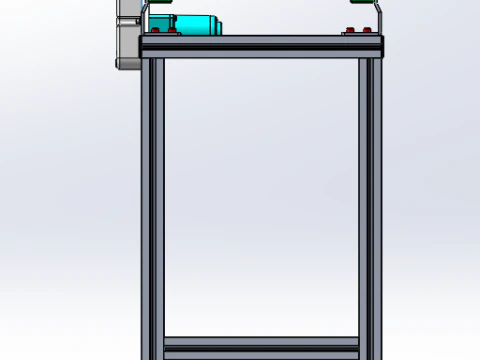 Tooth shaped synchronous belt left drive belt line SolidWorks 3D 3D Model