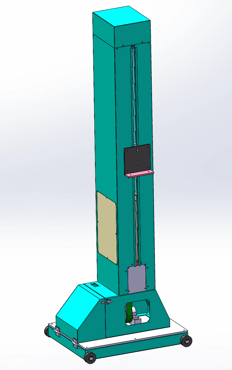 Vertical Belt Elevator SolidWorks 3D 3D Model .c4d .max .obj .3ds .fbx .stl .blend 