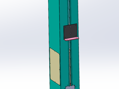 Ascenseur à bande vertical SolidWorks modèle 3D Modèle 3D