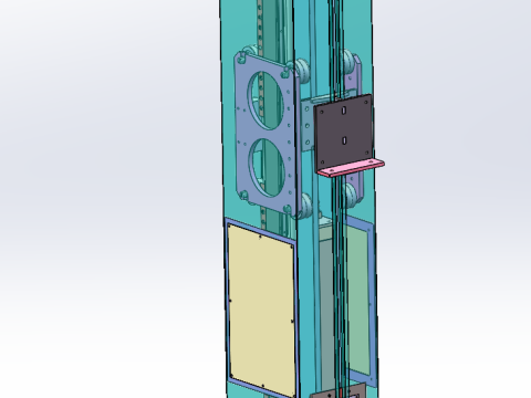 Ascenseur à bande vertical SolidWorks modèle 3D Modèle 3D