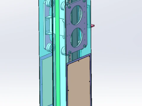 Vertical Belt Elevator SolidWorks 3D 3D Model