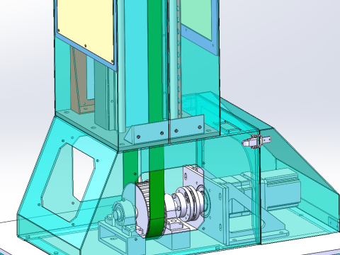 Ascenseur à bande vertical SolidWorks modèle 3D Modèle 3D