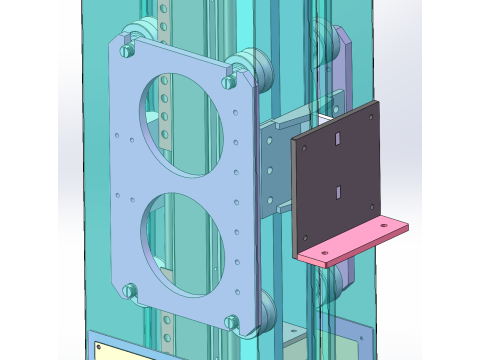 Ascenseur à bande vertical SolidWorks modèle 3D Modèle 3D