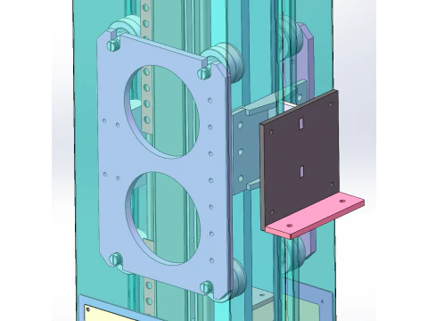 Vertical Belt Elevator SolidWorks 3D 3D Model