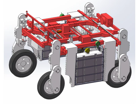 Auto a quattro ruote multifunzionale SolidWorks 3D Modello 3D