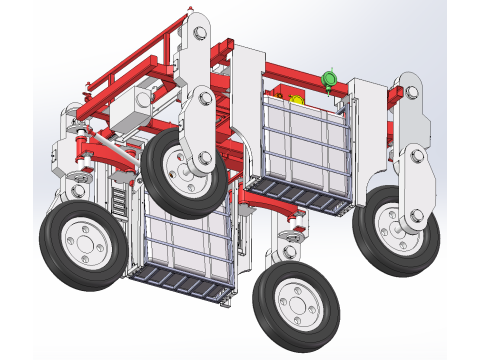 Многофункциональный четырехколесный автомобиль SolidWorks 3D 3D Модель