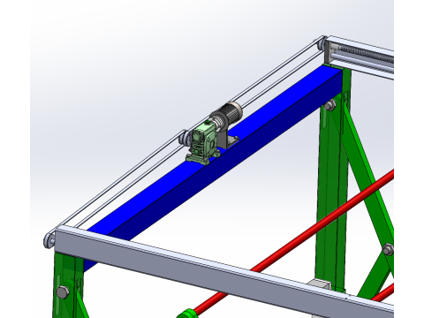 Estendal automático multifuncional SolidWorks 3D Modelo 3D