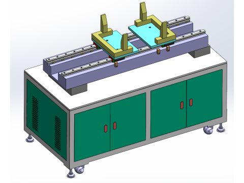 Стенд для испытания двигателя SolidWorks 3D 3D Модель