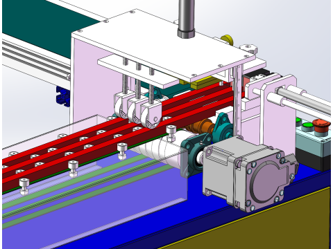 Верстат для різання квадратних труб SolidWorks 3D 3D Модель