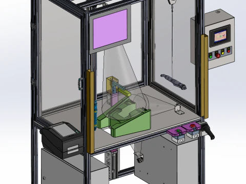 팔걸이 상자 물컵 브래킷 설치 스테이션 SolidWorks 3D 3D 모델