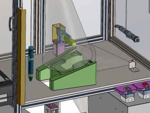 팔걸이 상자 물컵 브래킷 설치 스테이션 SolidWorks 3D 3D 모델