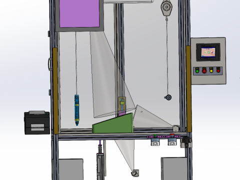 팔걸이 상자 물컵 브래킷 설치 스테이션 SolidWorks 3D 3D 모델