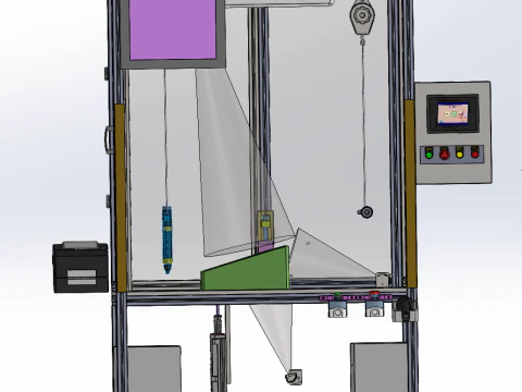 Armrest box water cup bracket installation station SolidWorks 3D 3D Model
