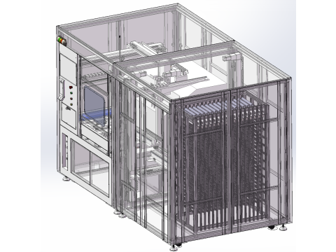 Proyek pengujian dan penyimpanan pembersihan scraper SolidWorks 3D Model 3D