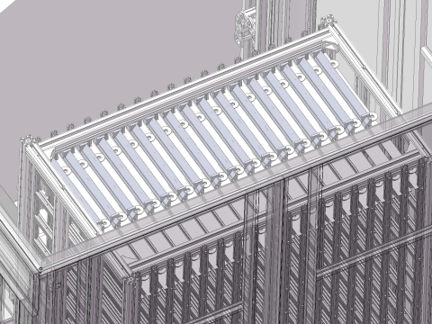 Proyek pengujian dan penyimpanan pembersihan scraper SolidWorks 3D Model 3D