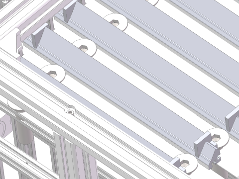 Proyek pengujian dan penyimpanan pembersihan scraper SolidWorks 3D Model 3D