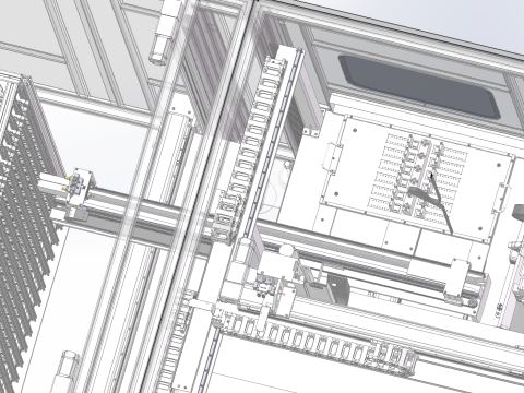 Proyek pengujian dan penyimpanan pembersihan scraper SolidWorks 3D Model 3D