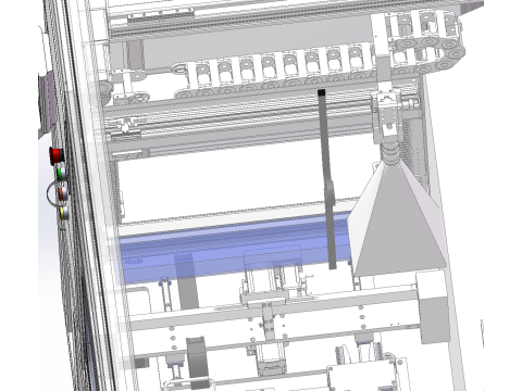 Proyek pengujian dan penyimpanan pembersihan scraper SolidWorks 3D Model 3D