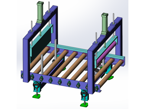 Convoyeur à rouleaux SolidWorks modèle 3D Modèle 3D