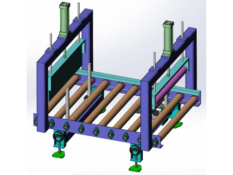 롤러 컨베이어 SolidWorks 3D 3D 모델