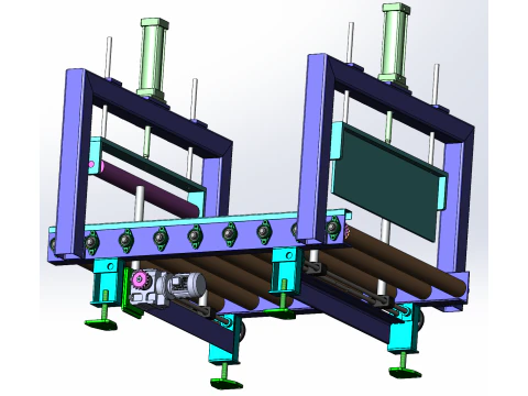 Roller Conveyor SolidWorks 3D 3D Model