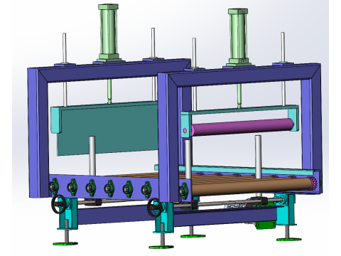 Convoyeur à rouleaux SolidWorks modèle 3D Modèle 3D