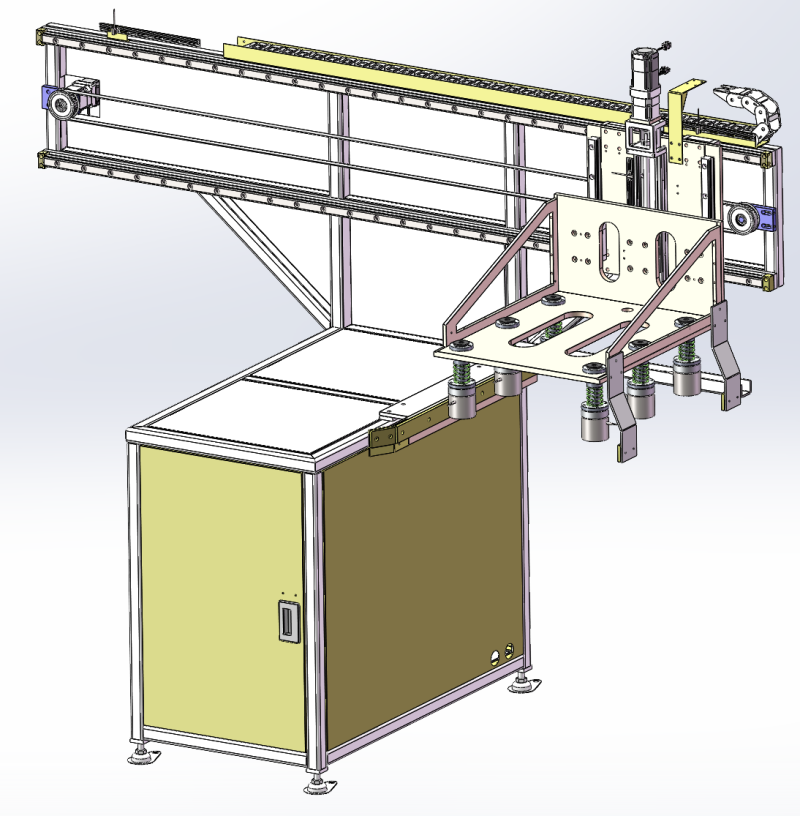 Horizontale Transfer- und Greifmaschine SolidWorks 3D 3D Modell .c4d .max .obj .3ds .fbx .stl .blend 