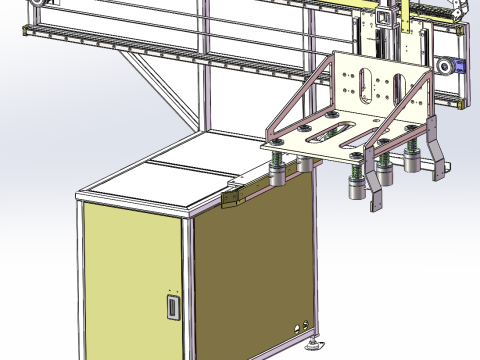 Máquina de transferencia y agarre horizontal SolidWorks 3D Modelo 3D