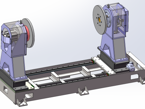 ロボット溶接ポジショナー SolidWorks 3D 3Dモデル