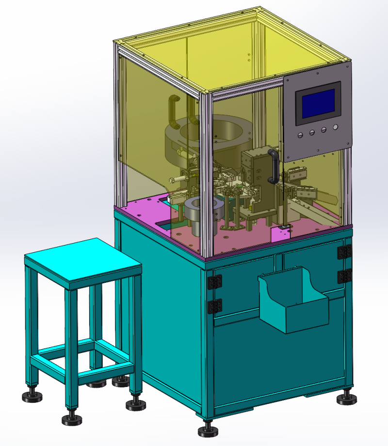 Машина для заклепування срібних точок SolidWorks 3D 3D Модель .c4d .max .obj .3ds .fbx .stl .blend